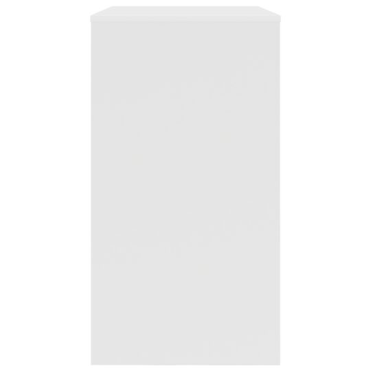 869514 6 Birou cu raft cu depozitare Alb 77,5 x 43 x 79 cm Lemn compozit 869514 6