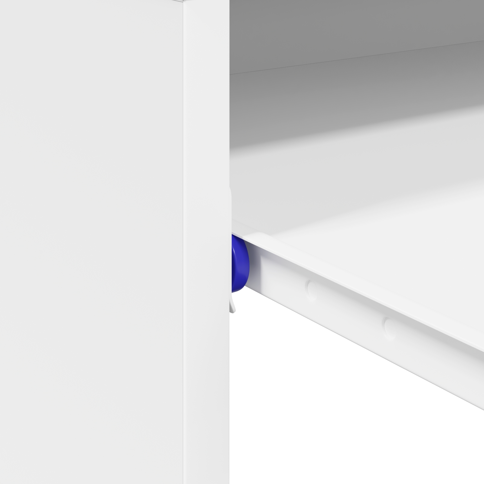 869514 9 Birou cu raft cu depozitare Alb 77,5 x 43 x 79 cm Lemn compozit Birou cu raft cu depozitare Alb 77,5 x 43 x 79 cm Lemn compozit - imagine 9