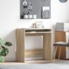 869516 1 Birou cu raft Stejar sonoma 77,5 x 43 x 79 cm Lemn compozit 869516 1