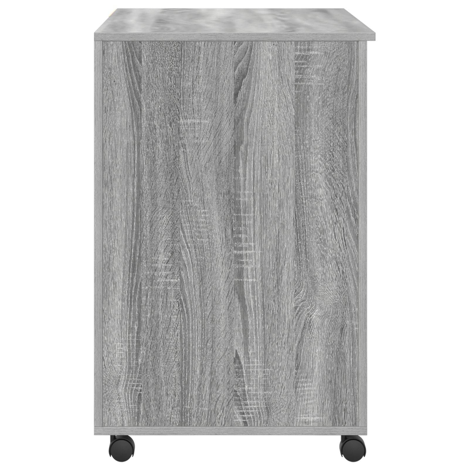 869535 6 Birou cu Roți cu sertar Gri 91 x 50 x 77 cm Lemn compozit Birou cu Roți cu sertar Gri 91 x 50 x 77 cm Lemn compozit - imagine 6