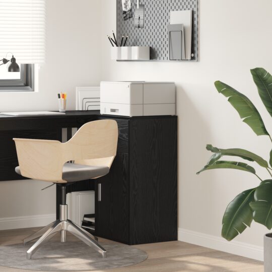 Bufet cu sertar Stejar negru 38 x 34.5 x 75 cm Lemn compozit