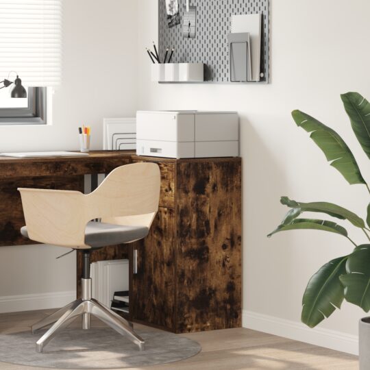 Bufet cu sertar Stejar afumat 38 x 34.5 x 75 cm Lemn compozit