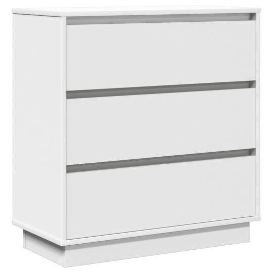 Alternative view of Dulap de noapte cu sertar Alb 71 x 34.5 x 75 cm Lemn compozit