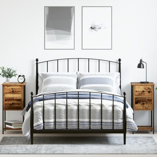 Dulap de noapte 2 pcs Lemn vechi 32 x 42 x 70 cm Lemn compozit