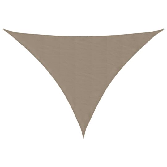 Alternative view of Parasolar, gri taupe, 3x3x4,24 m, țesătură oxford, triunghiular
