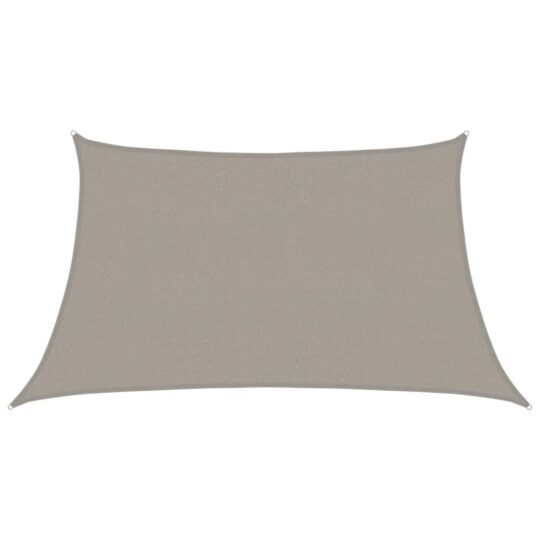 Alternative view of Pânză parasolar, gri deschis, trapez, 3/4x2 m, HDPE, 160 g/m²