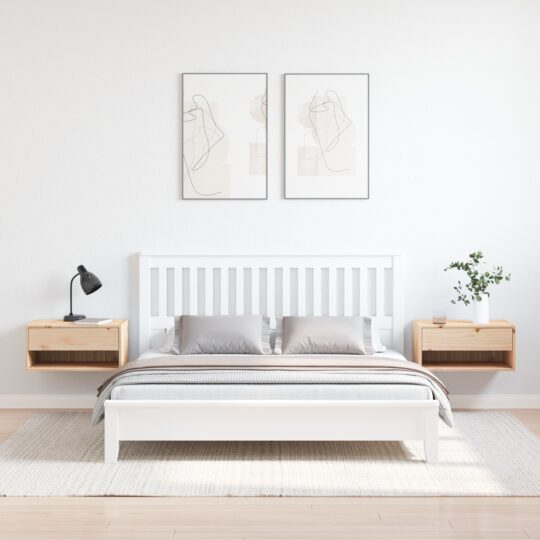 873476 4 Noptieră 2 pcs Maro 50 x 32.5 x 24 cm Lemn masiv de pin 873476 4