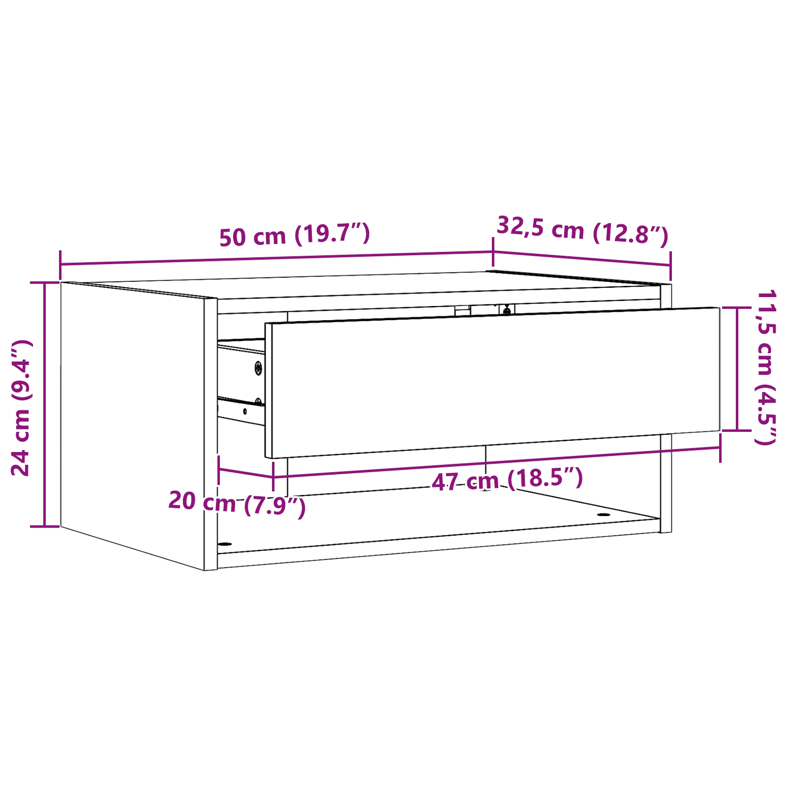 873478 13 Noptieră 2 pcs Alb 50 x 32.5 x 24 cm Lemn masiv de pin Noptieră 2 pcs Alb 50 x 32.5 x 24 cm Lemn masiv de pin - imagine 13