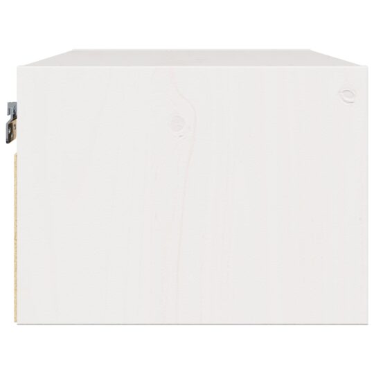 873478 8 Noptieră 2 pcs Alb 50 x 32.5 x 24 cm Lemn masiv de pin 873478 8