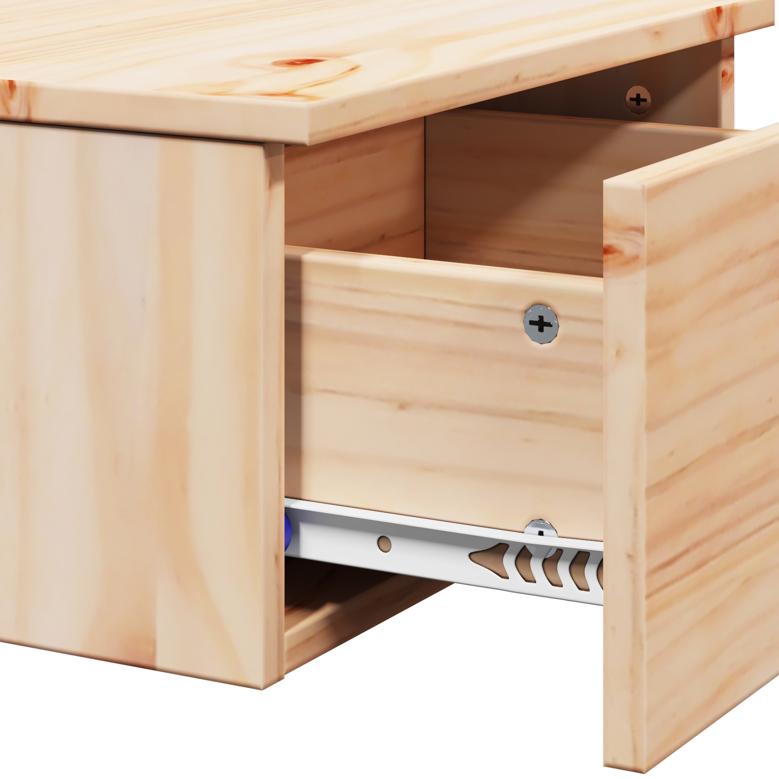 873481 10 Noptieră cu sertar Maro 37 x 35 x 18.5 cm Lemn masiv de pin Noptieră cu sertar Maro 37 x 35 x 18.5 cm Lemn masiv de pin - imagine 10