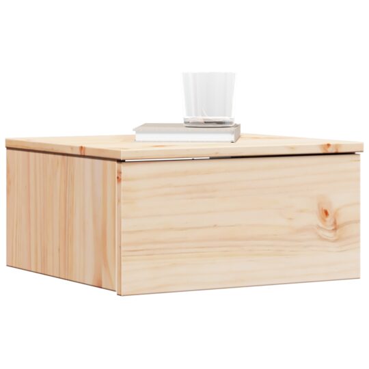 873481 3 Noptieră cu sertar Maro 37 x 35 x 18.5 cm Lemn masiv de pin 873481 3