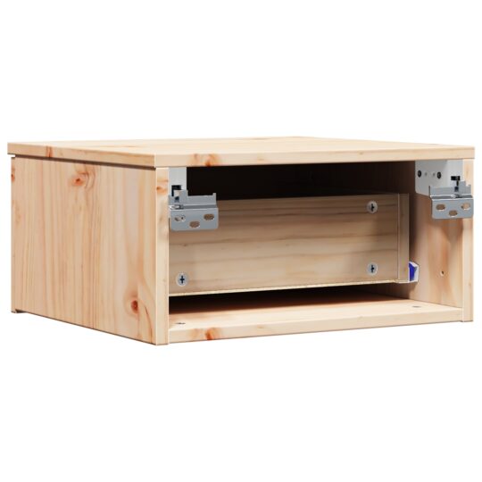 873481 8 Noptieră cu sertar Maro 37 x 35 x 18.5 cm Lemn masiv de pin 873481 8