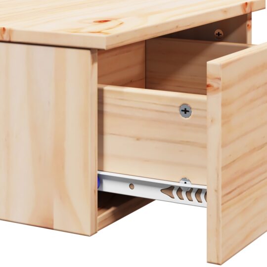 873482 11 Noptieră 2 pcs Maro 37 x 35 x 18.5 cm Lemn masiv de pin 873482 11