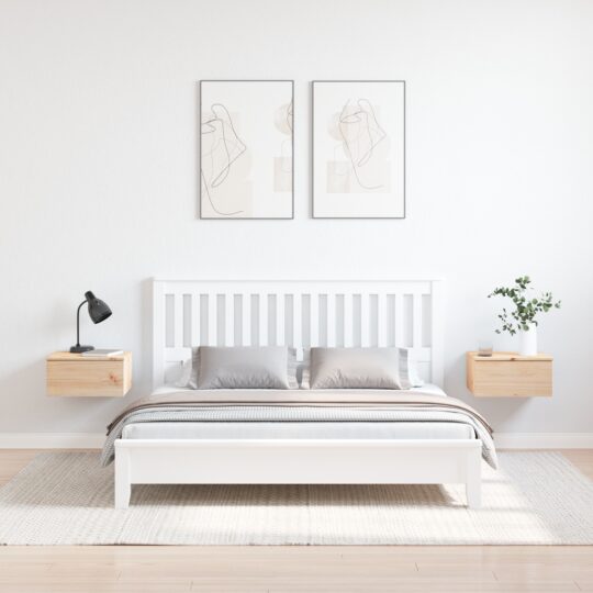 873482 4 Noptieră 2 pcs Maro 37 x 35 x 18.5 cm Lemn masiv de pin 873482 4