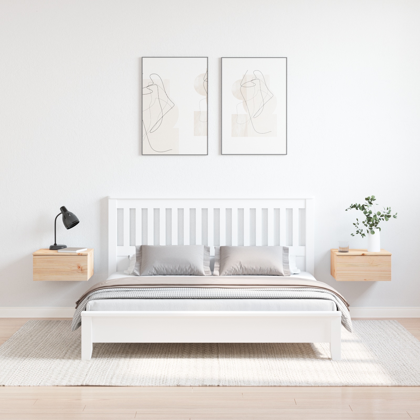 873482 4 Noptieră 2 pcs Maro 37 x 35 x 18.5 cm Lemn masiv de pin Noptieră 2 pcs Maro 37 x 35 x 18.5 cm Lemn masiv de pin - imagine 4