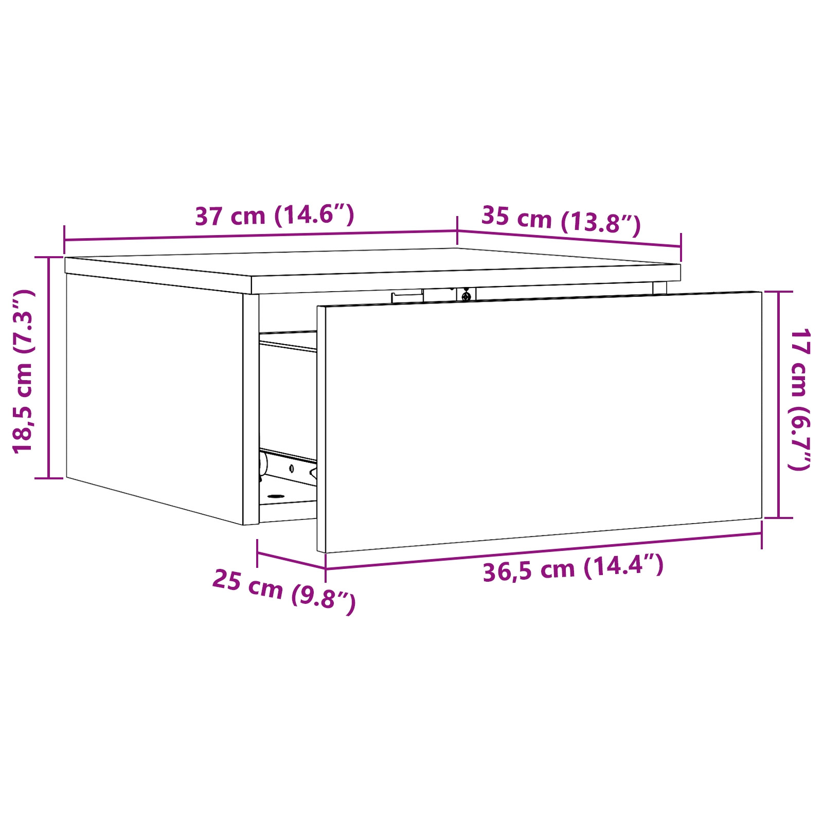 873484 13 Noptieră 2 pcs Alb 37 x 35 x 18.5 cm Lemn masiv de pin Noptieră 2 pcs Alb 37 x 35 x 18.5 cm Lemn masiv de pin - imagine 13
