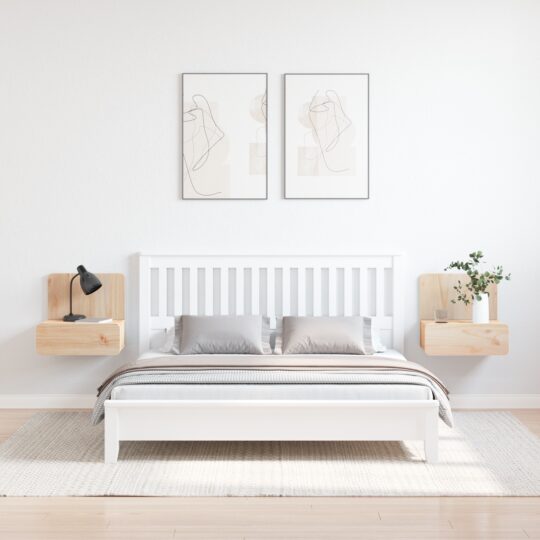 873488 4 Noptieră 2 pcs Maro 44 x 32.5 x 40 cm Lemn masiv de pin 873488 4