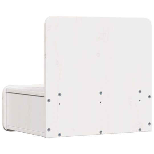 873490 9 Noptieră 2 pcs Alb 44 x 32.5 x 40 cm Lemn masiv de pin 873490 9