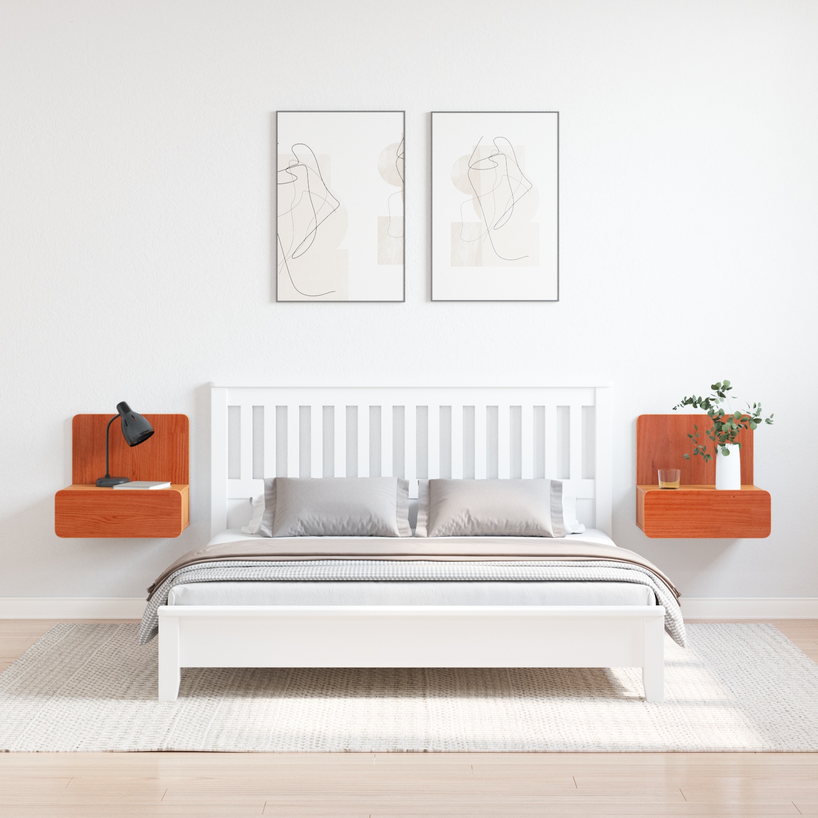 873492 4 Noptieră 2 pcs Maro ceruit 44 x 32.5 x 40 cm Lemn masiv de pin Noptieră 2 pcs Maro ceruit 44 x 32.5 x 40 cm Lemn masiv de pin - imagine 4