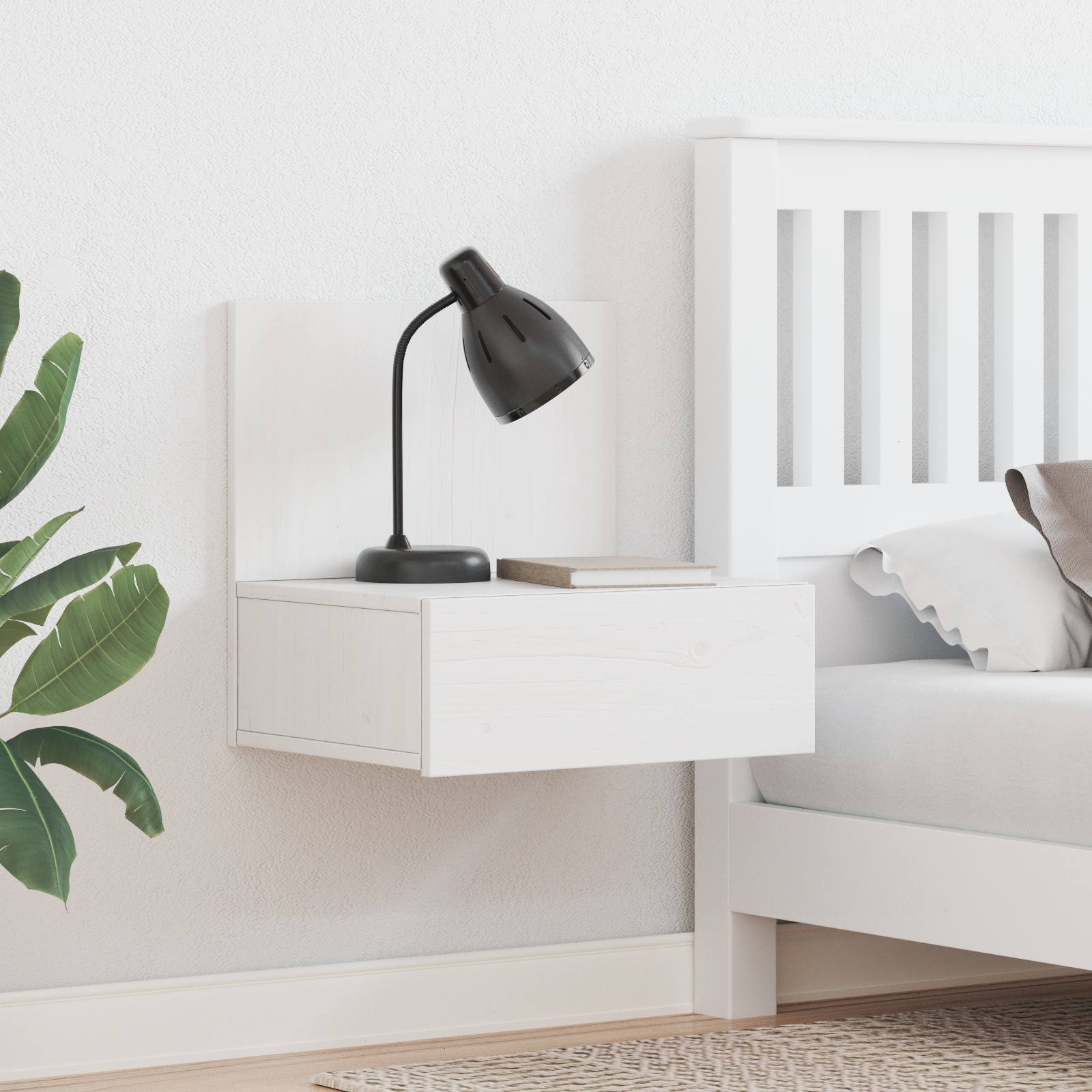 873496 1 Noptieră 2 pcs Alb 42 x 32.5 x 40 cm Lemn masiv de pin Noptieră 2 pcs Alb 42 x 32.5 x 40 cm Lemn masiv de pin