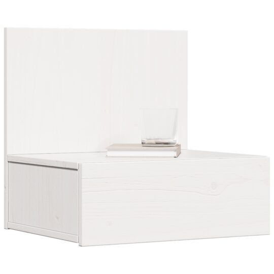 873496 3 Noptieră 2 pcs Alb 42 x 32.5 x 40 cm Lemn masiv de pin 873496 3