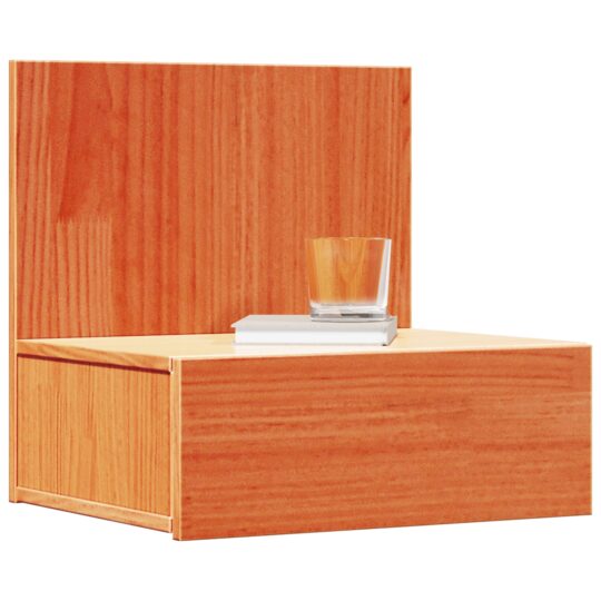 873498 3 Noptieră 2 pcs Maro ceruit 42 x 32.5 x 40 cm Lemn masiv de pin 873498 3