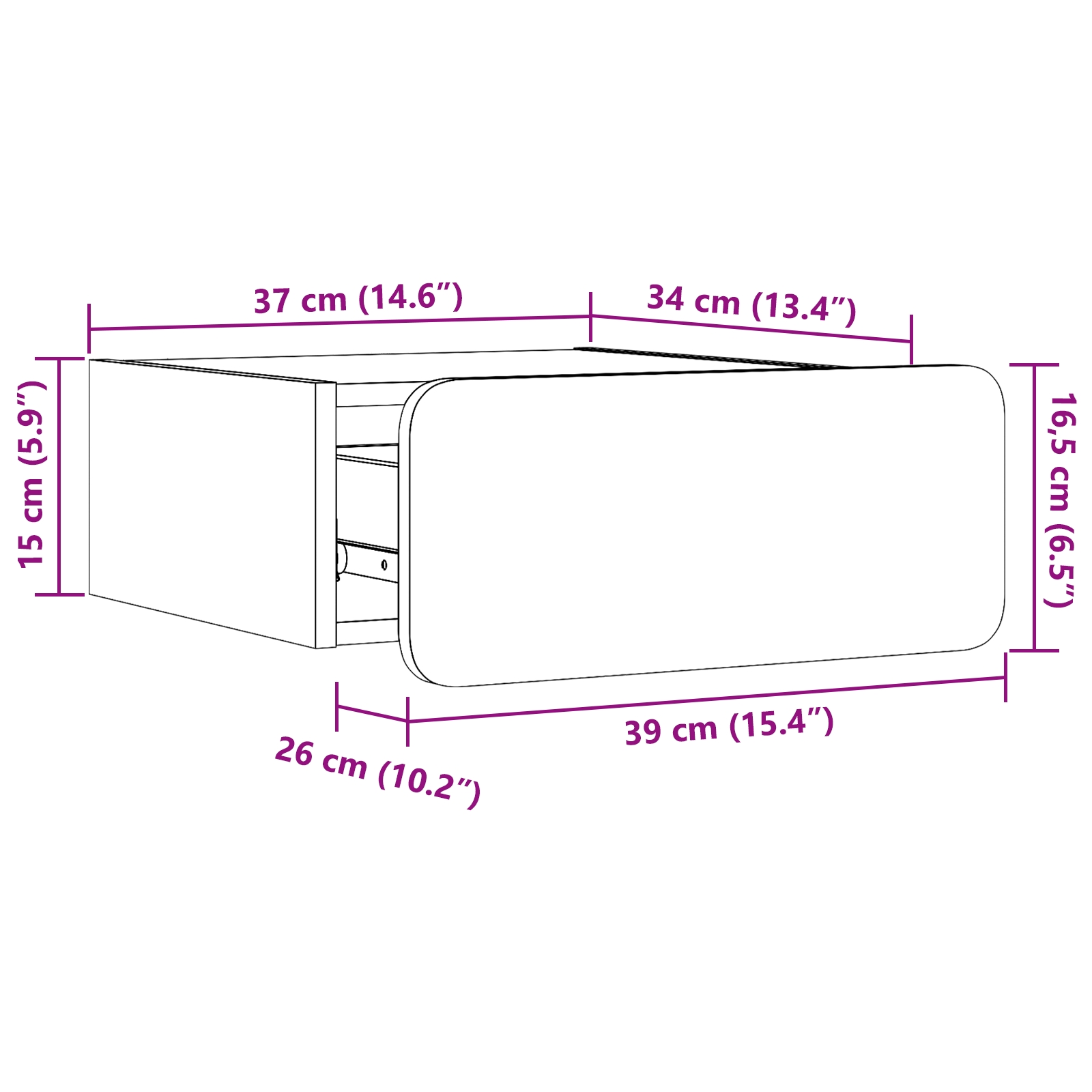 873499 12 Noptieră cu sertar Maro 39 x 34 x 16.5 cm Lemn masiv de pin Noptieră cu sertar Maro 39 x 34 x 16.5 cm Lemn masiv de pin - imagine 12