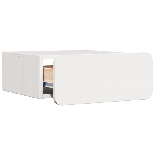 873502 6 Noptieră 2 pcs Alb 39 x 34 x 16.5 cm Lemn masiv de pin 873502 6