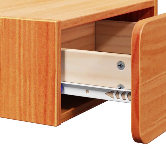 873503 10 Noptieră Maro ceruit 39 x 34 x 16.5 cm Lemn masiv de pin 873503 10