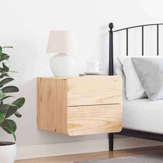 873505 4 Noptieră cu sertar Maro 39 x 34 x 33 cm Lemn masiv de pin 873505 4