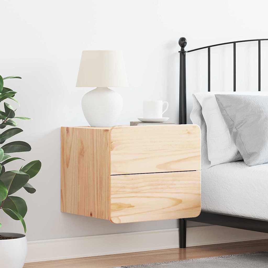 873505 4 Noptieră cu sertar Maro 39 x 34 x 33 cm Lemn masiv de pin Noptieră cu sertar Maro 39 x 34 x 33 cm Lemn masiv de pin - imagine 4