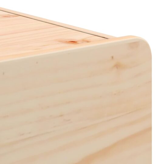 873506 10 Noptieră cu sertar 2 pcs Maro 39 x 34 x 33 cm Lemn masiv de pin 873506 10