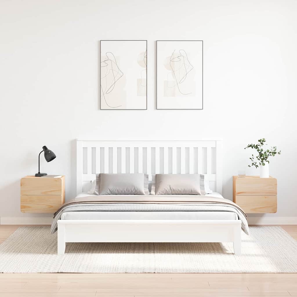 873506 4 Noptieră cu sertar 2 pcs Maro 39 x 34 x 33 cm Lemn masiv de pin Noptieră cu sertar 2 pcs Maro 39 x 34 x 33 cm Lemn masiv de pin - imagine 4