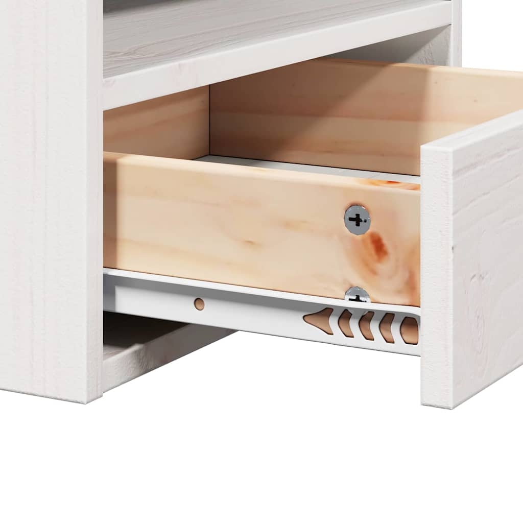 873513 10 Noptieră cu sertar Alb 38 x 36 x 29.5 cm Lemn masiv de pin Noptieră cu sertar Alb 38 x 36 x 29.5 cm Lemn masiv de pin - imagine 10