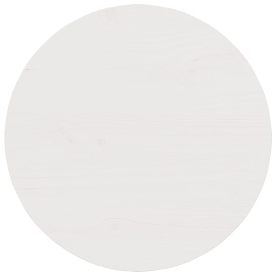 873530 8 Masă de cafea Alb 50 x 50 x 35 cm Lemn masiv de pin 873530 8