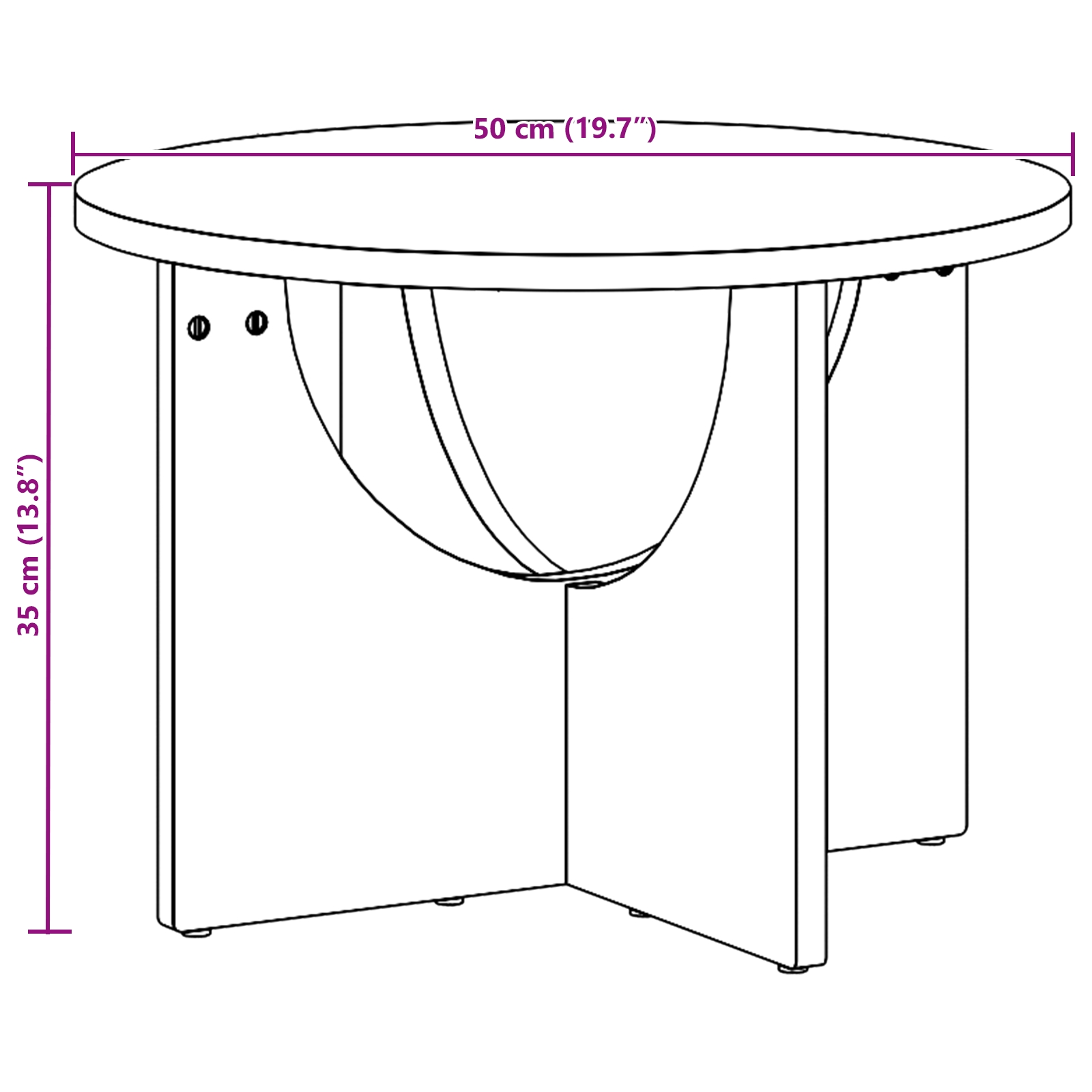 873531 11 Masă de cafea Maro ceruit 50 x 50 x 35 cm Lemn masiv de pin Masă de cafea Maro ceruit 50 x 50 x 35 cm Lemn masiv de pin - imagine 11