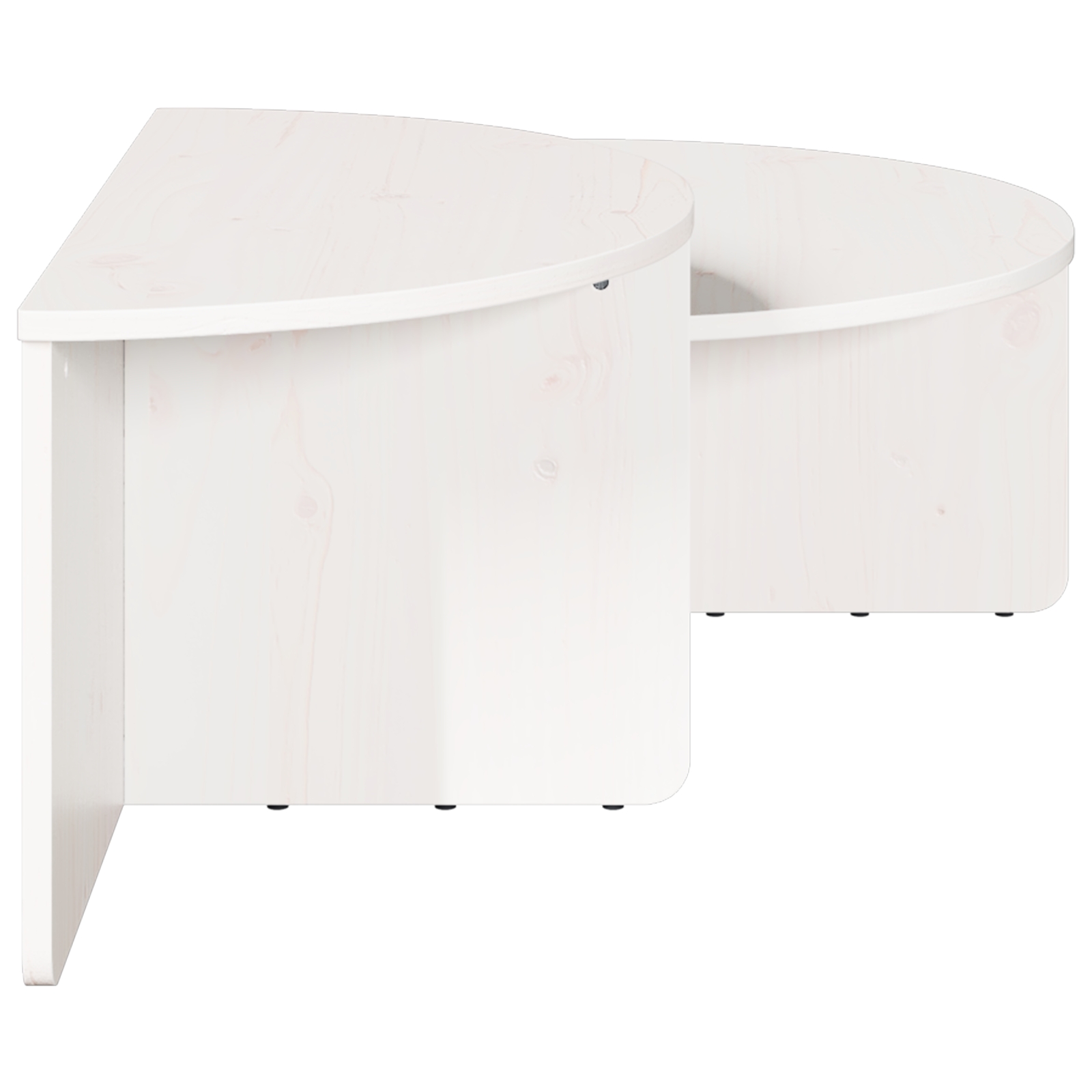 873536 9 Masă de cafea 2 pcs Alb 79 x 39.5 x 40 cm Lemn masiv de pin Masă de cafea 2 pcs Alb 79 x 39.5 x 40 cm Lemn masiv de pin - imagine 9