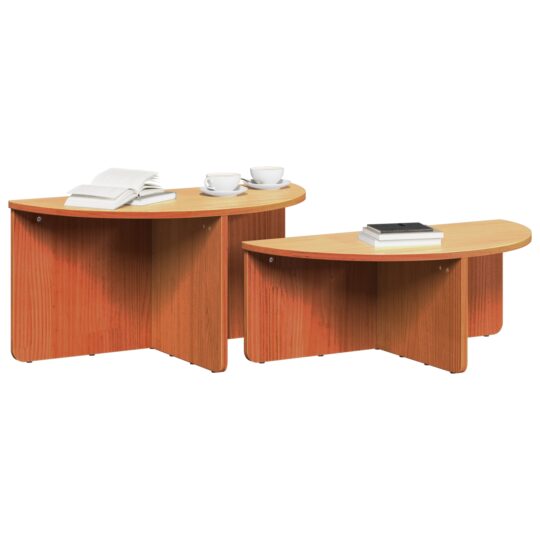 873537 3 Masă de cafea 2 pcs Maro ceruit 79 x 39.5 x 40 cm 873537 3