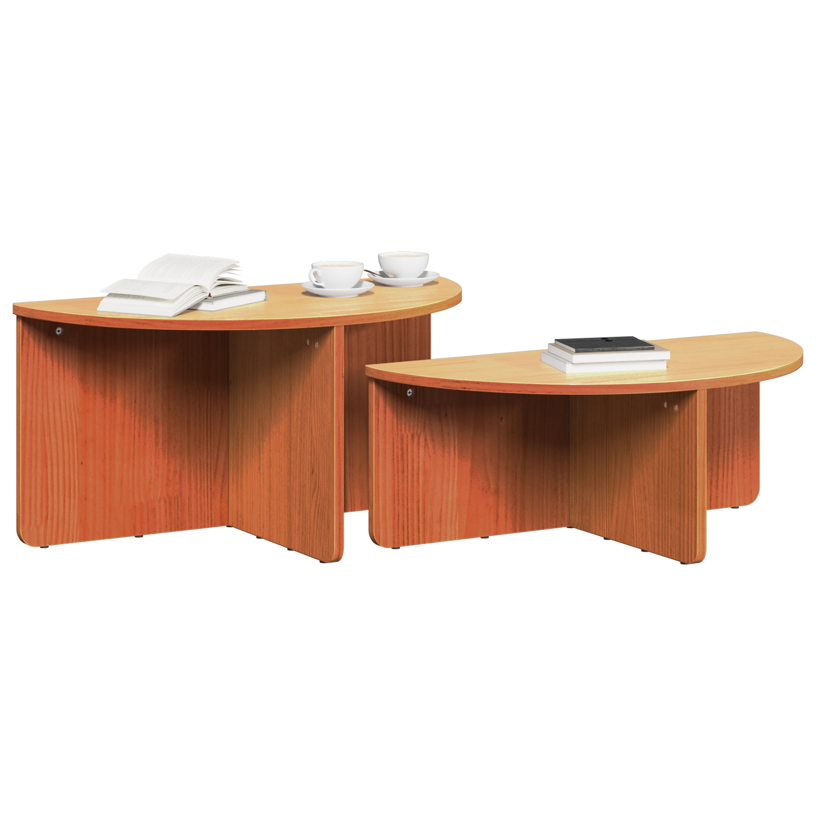 873537 3 Masă de cafea 2 pcs Maro ceruit 79 x 39.5 x 40 cm Masă de cafea 2 pcs Maro ceruit 79 x 39.5 x 40 cm - imagine 3