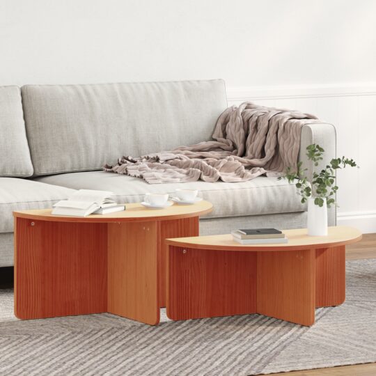 873537 4 Masă de cafea 2 pcs Maro ceruit 79 x 39.5 x 40 cm 873537 4