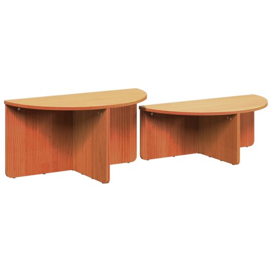 873537 5 Masă de cafea 2 pcs Maro ceruit 79 x 39.5 x 40 cm 873537 5