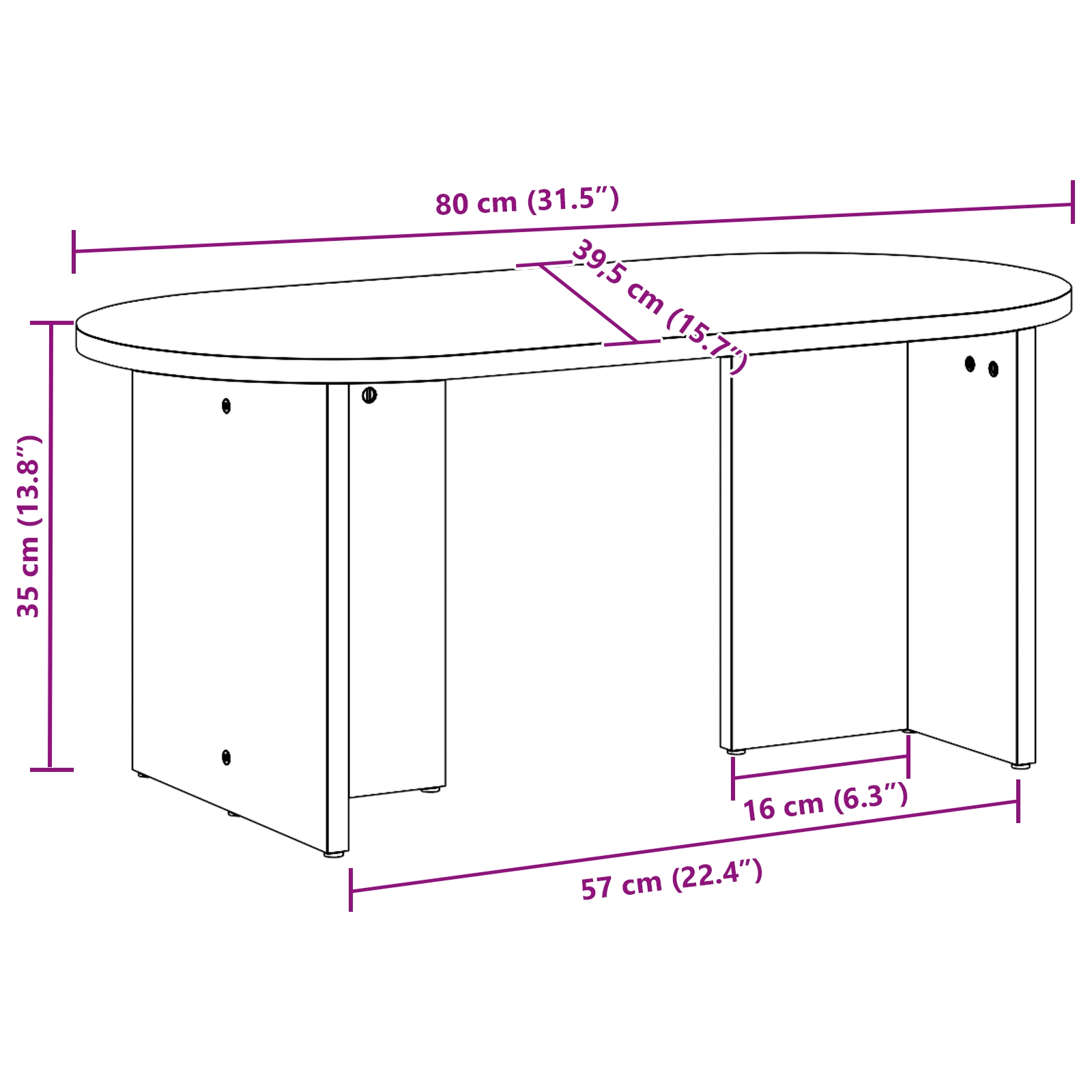 873542 11 Masă de cafea Alb 80 x 39.5 x 35 cm Lemn masiv de pin Masă de cafea Alb 80 x 39.5 x 35 cm Lemn masiv de pin - imagine 11