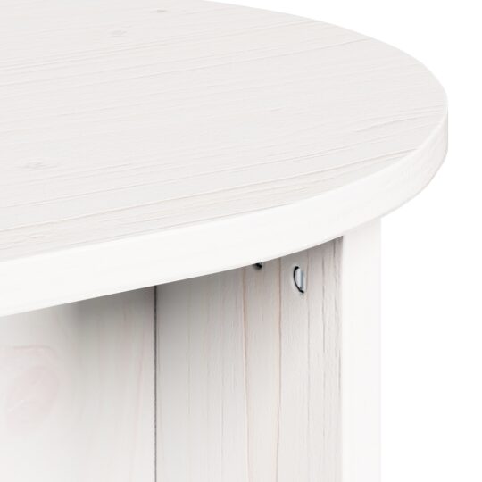 873542 9 Masă de cafea Alb 80 x 39.5 x 35 cm Lemn masiv de pin 873542 9
