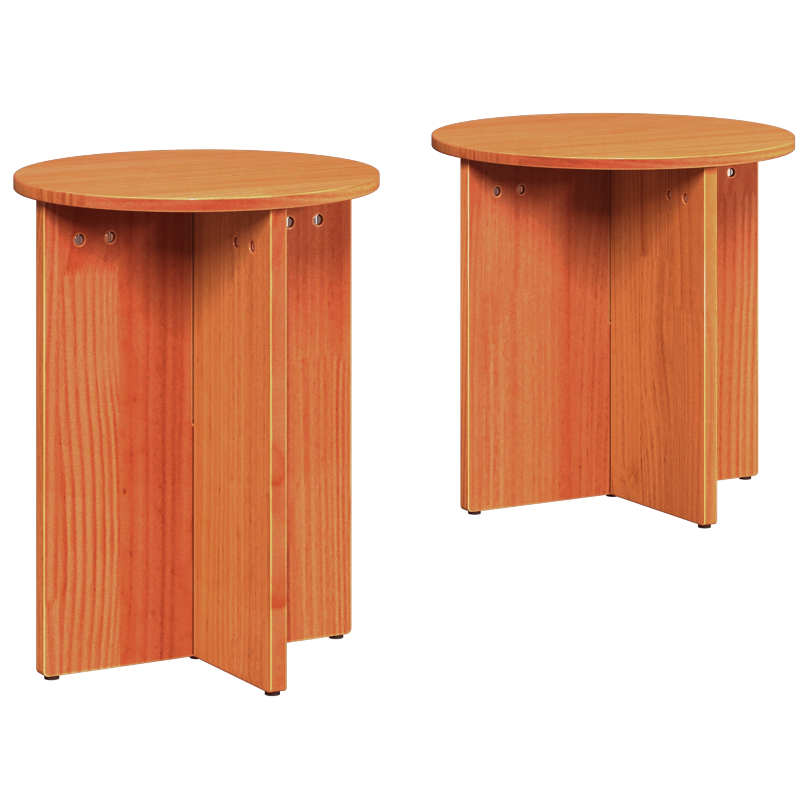 873549 2 Masă de cafea 2 pcs Maro ceruit 41.5 x 41.5 x 41 cm Masă de cafea 2 pcs Maro ceruit 41.5 x 41.5 x 41 cm - imagine 2