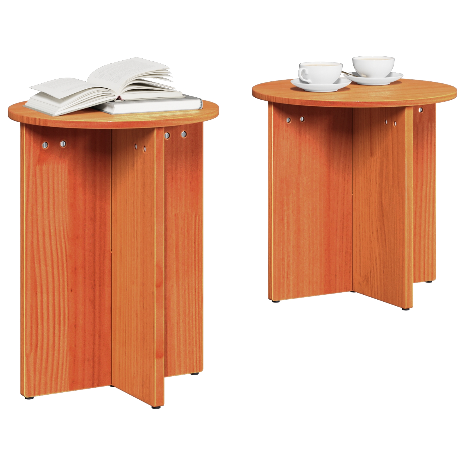 873549 3 Masă de cafea 2 pcs Maro ceruit 41.5 x 41.5 x 41 cm Masă de cafea 2 pcs Maro ceruit 41.5 x 41.5 x 41 cm - imagine 3