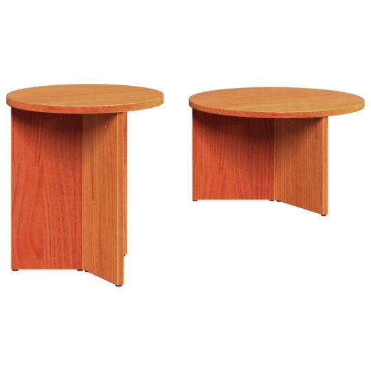 873552 2 Masă de cafea 2 pcs Maro ceruit 49 x 49 x 28 cm 873552 2
