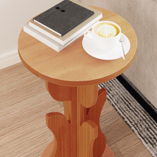 873558 4 Masă laterală Maro ceruit 39.5 x 39.5 x 53.5 cm 873558 4