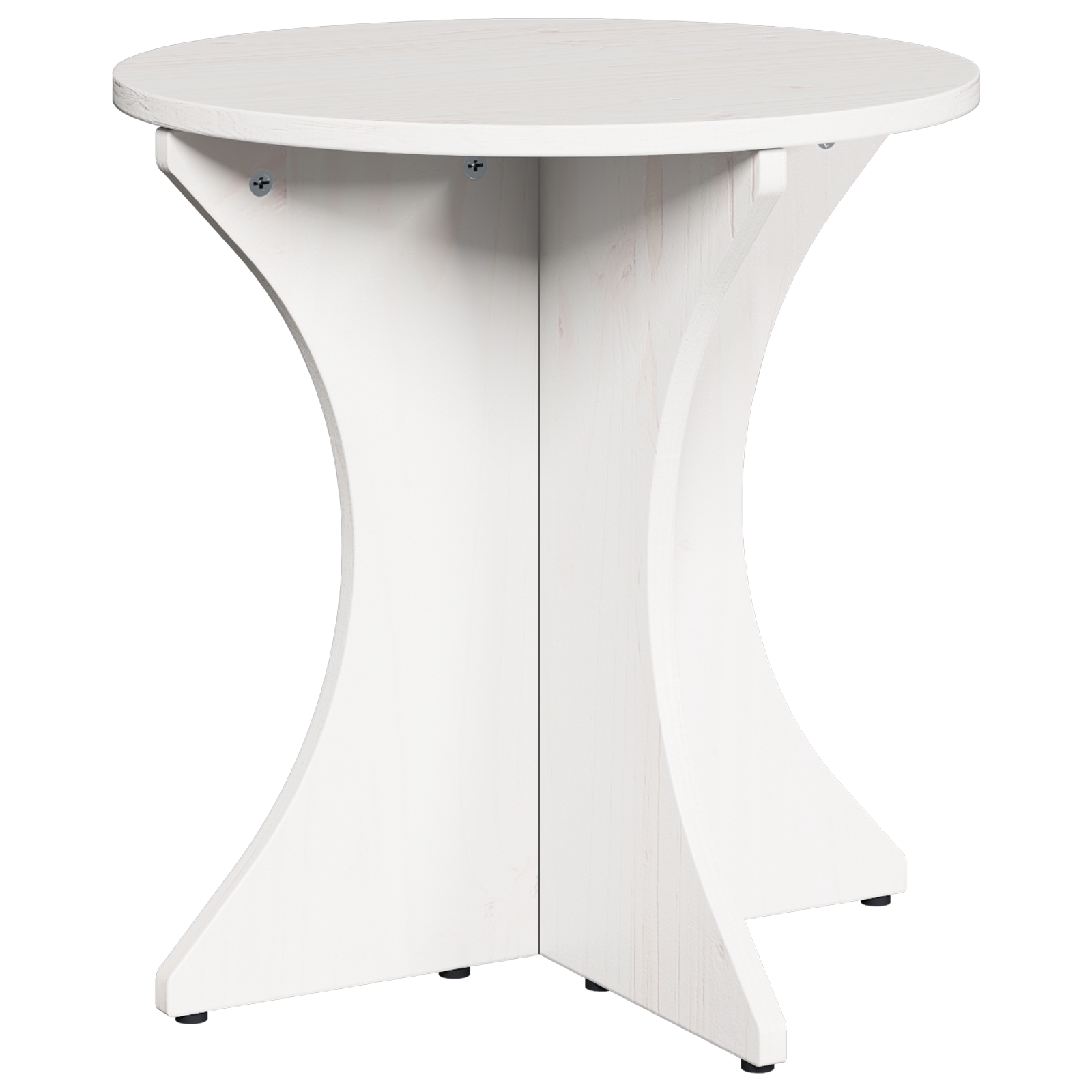 873566 6 Masă de cafea 2 pcs Alb 46 x 46 x 47 cm Lemn masiv de pin Masă de cafea 2 pcs Alb 46 x 46 x 47 cm Lemn masiv de pin - imagine 6