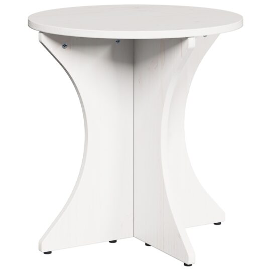 873569 6 Masă de cafea 3 pcs Alb 46 x 46 x 47 cm Lemn masiv de pin 873569 6