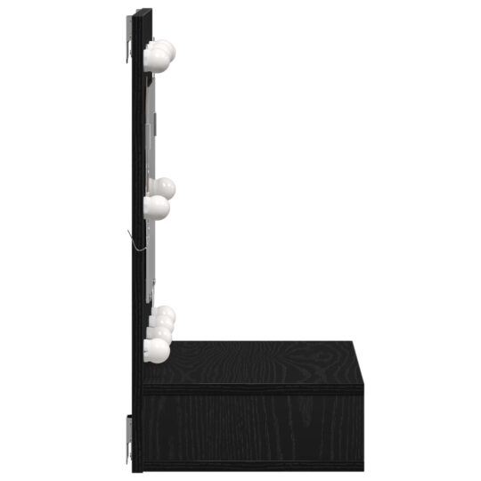 873882 5 Dulap cu oglindă Stejar negru 62 x 31.5 x 62 cm Lemn compozit 873882 5